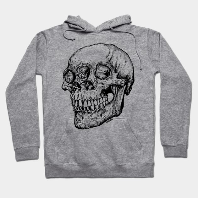 skull head Hoodie by Robisrael